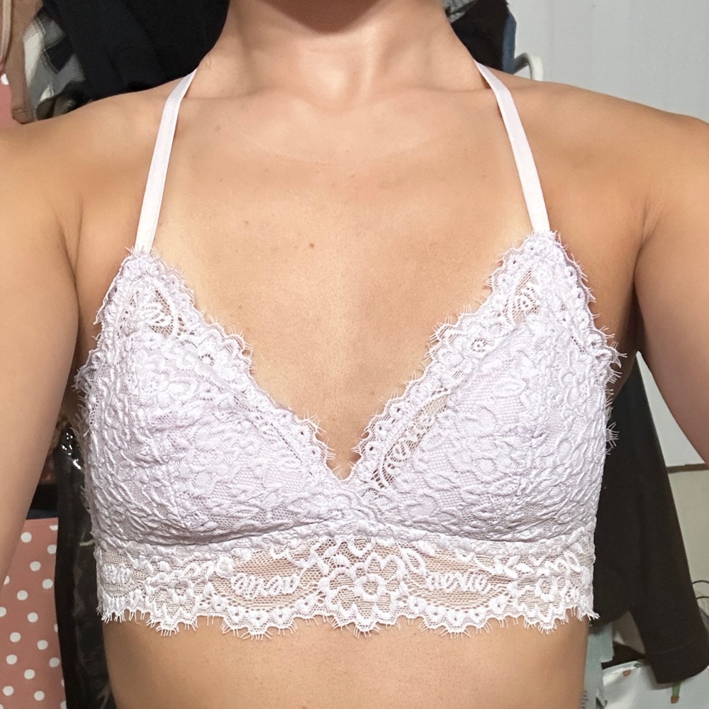 Lace Bralette in Periwinkle